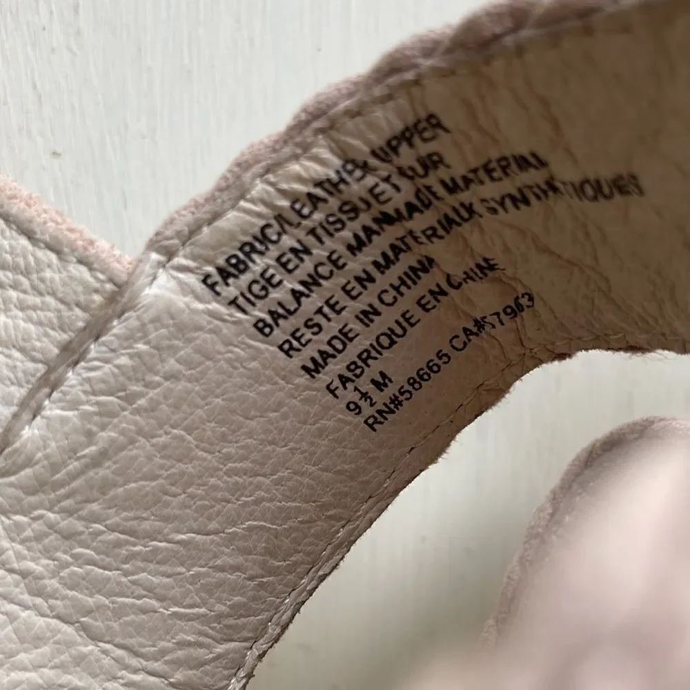 Nordstrom Caslon Braided Leather Espadrille Sandel Size 9.5